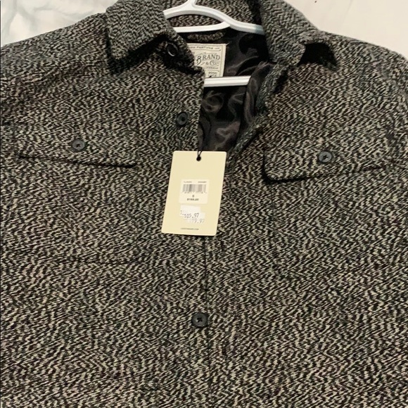 NWT Lucky brand button up gray speckle jacket - Picture 2 of 3